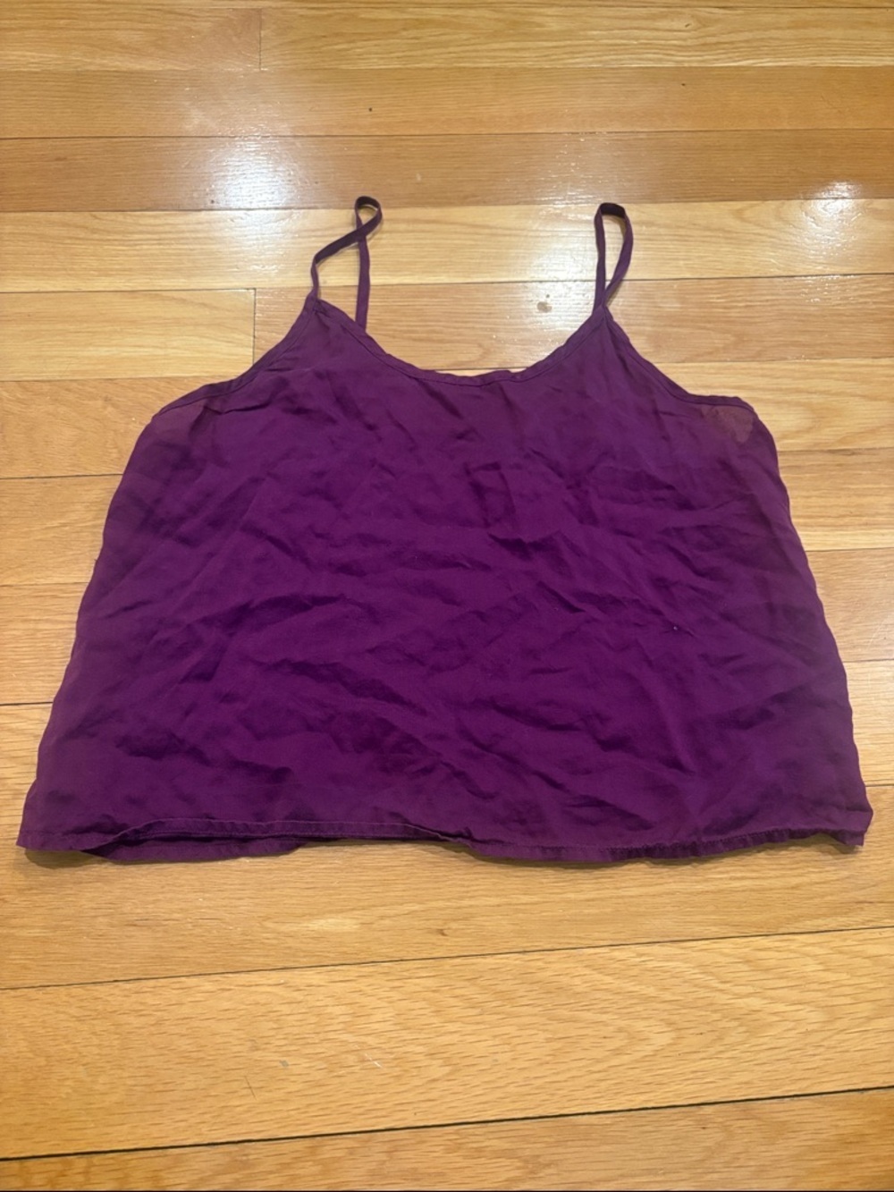 FARM Rio Deep Purple Spaghetti-Strap Cami